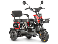 Электротрицикл Wanshida UN MOTO 60V 650Вт (черно-красный)